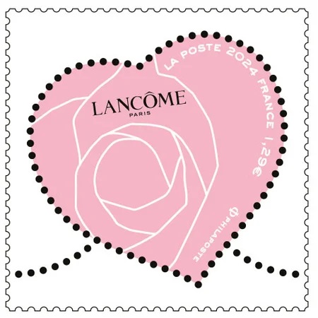 Bưu chính Pháp và hãng mỹ phẩm Lancôme mang hoa hồng trở thành tâm điểm chú ý cho Ngày lễ Tình nhân