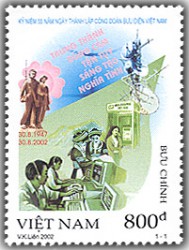 Kỷ niệm 55 năm ngày thành lập Công đoàn Bưu điện Việt Nam (30/8/1947 - 30/8/2002)