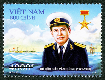 Thông báo phát hành bộ tem Kỷ niệm 100 năm sinh Đô đốc Giáp Văn Cương (1921-1990)