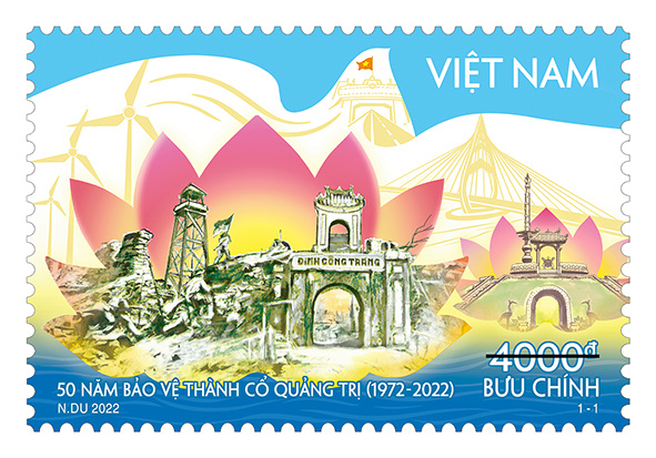 Giới thiệu bộ tem “50 năm bảo vệ Thành cổ Quảng Trị (1972-2022)”