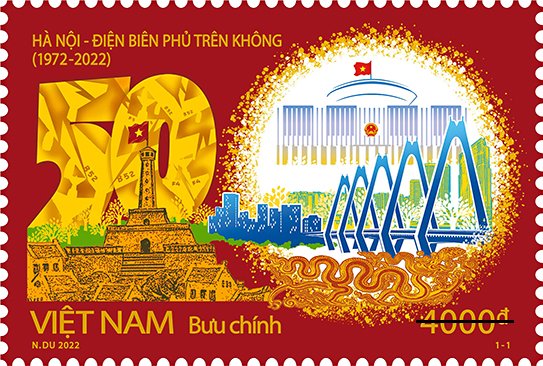 Giới thiệu bộ tem “Kỷ niệm 50 năm Trận chiến 12 ngày đêm “Hà Nội - Điện Biên Phủ trên không” (1972-2022)”