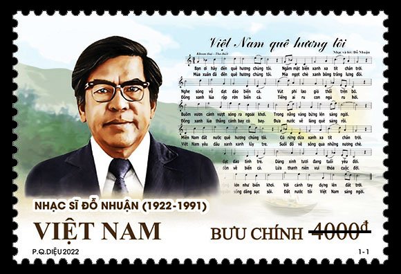 Giới thiệu bộ tem “Kỷ niệm 100 năm sinh nhạc sĩ Đỗ Nhuận (1922-2022)”