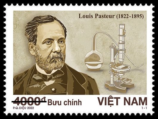 Giới thiệu bộ tem “Kỷ niệm 200 năm sinh nhà khoa học Louis Pasteur (1822-1895)”