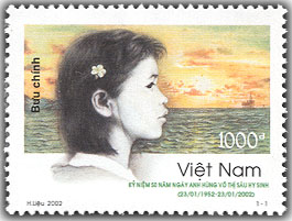 Nữ anh hùng dân tộc trên tem Bưu chính