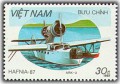 Triển lãm tem Quốc tế HA-PHƠ-NIA ‘87 - Máy bay đậu nước