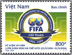 Kỷ niệm 100 năm Liên đoàn bóng đá Thế giới ( 21/5/1904 - 21/5/2004)