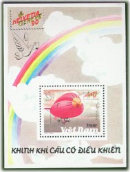 Triển lãm tem Quốc tế Hen-ve-tia ‘90 (Khinh khí cầu có điều khiển)